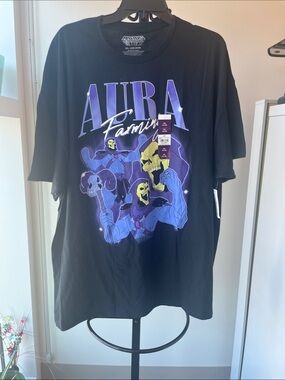 The Master Of Universe Skeletor Aura Farming Graphic Tee Size XXL